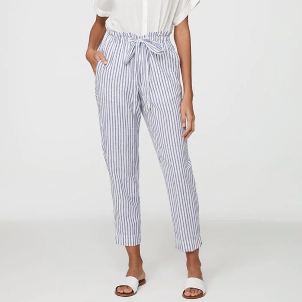 Beach Lunch Lounge cotton linen blend pant, size XS